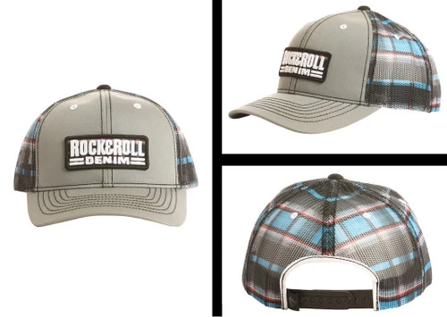 Rock & Roll Denim Patch Logo Caps - Image 3