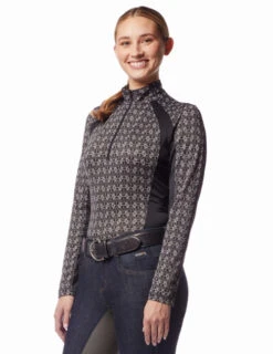 Kerrits Always Cool Ice Fil Shirt Print Long Sleeve