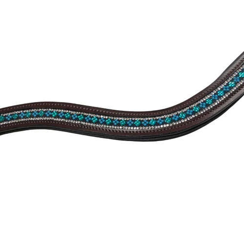Black Oak Emerald City Curved Browband - Image 2