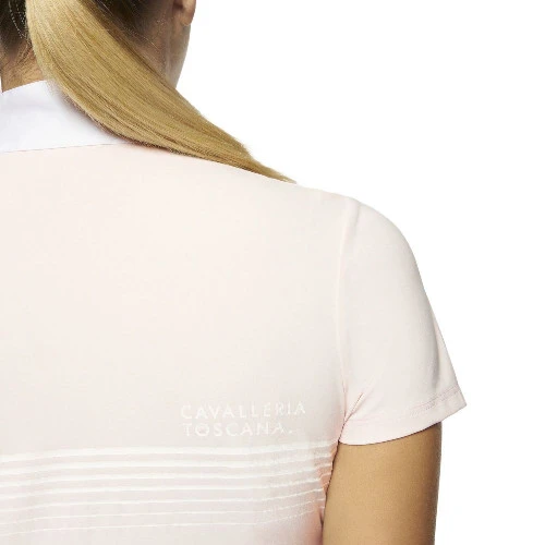 Cavalleria Toscana Girls Racing Stripe Competition Polo - Image 3