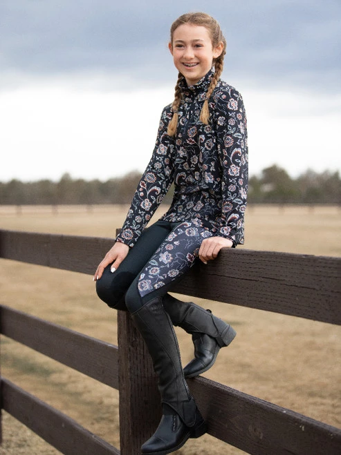 Kids Kerrits Up Tempo Fleece Tech Top - Image 6