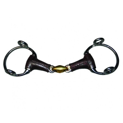 Jump'in Leather Wrap Lozenge Eggbutt Gag