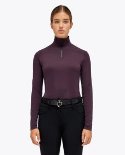 Cavalleria Toscana Mini Flock CT 1/4 Zip Top