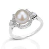 Kelly Herd Pearl Horseshoe Ring