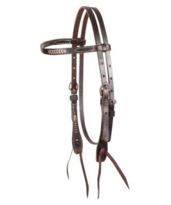 Martin Saddlery Rawhide Laced Brow Headstall