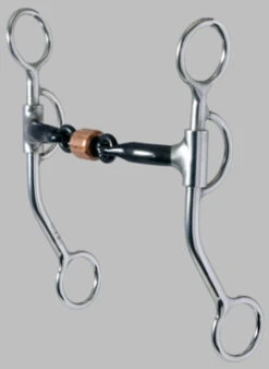 Reinsman 3-piece Sweet Iron Snaffle Bit With Copper Roller