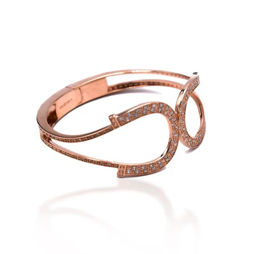 Kelly Herd Double Horseshoe Bangle Bracelet