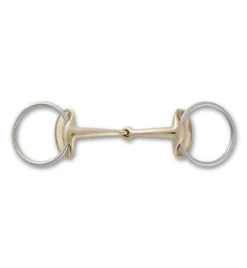 Stubben Steeltec Golden Wings Jointed Snaffle Loose Ring