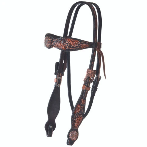 Circle Y Sunflower Brow Headstall - Image 4