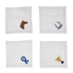 Thoroughbred Cloth Cocktail Napkins Set
