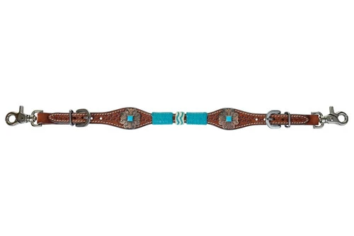 Circle Y Turquoise Round Up Wither Strap - Image 3